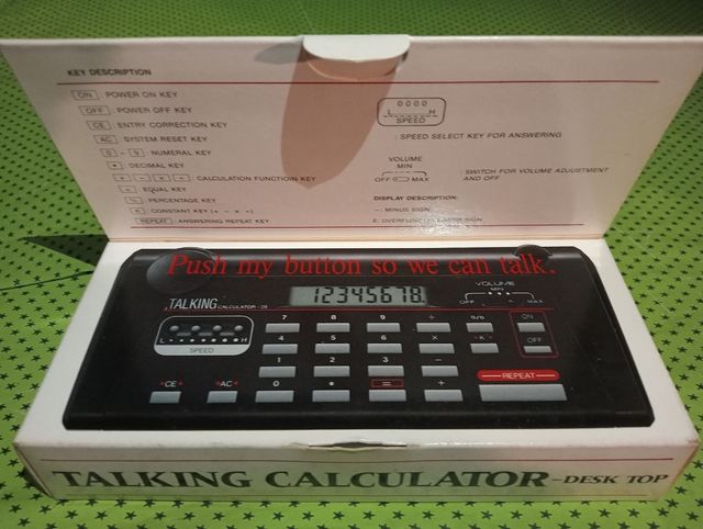 Calculadora parlante años 90