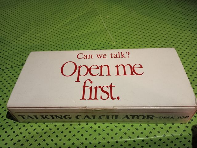 Calculadora parlante años 90