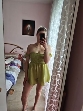 Mono vestido tirantes halter 1 pieza