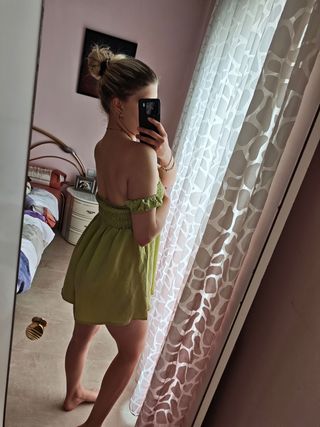 Mono vestido tirantes halter 1 pieza