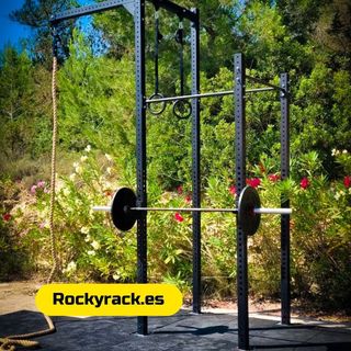 RACK 360CM ALTURA CON CUERDA TREPA Y ANILLAS