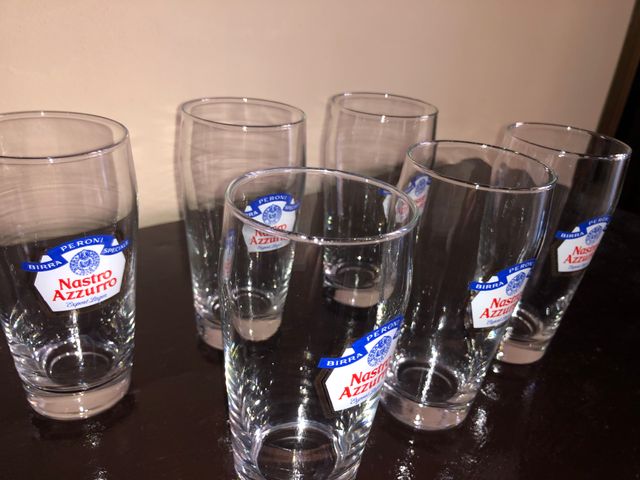 6 Bicchieri Birra "Peroni"