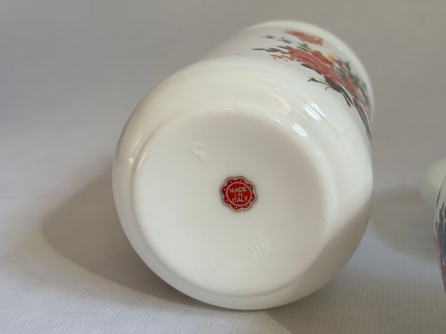 3 Tarros Porcelana Fina Italiana