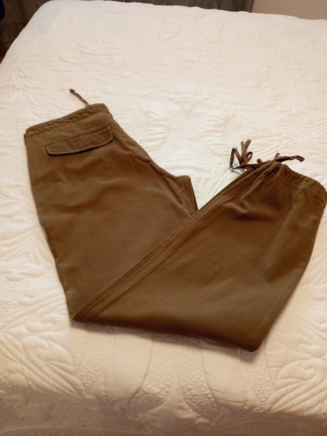 Pantalón mujer verde militar 