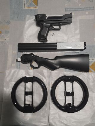 Oferta"NUEVO"Escopeta+pistola+2 volantes Wii