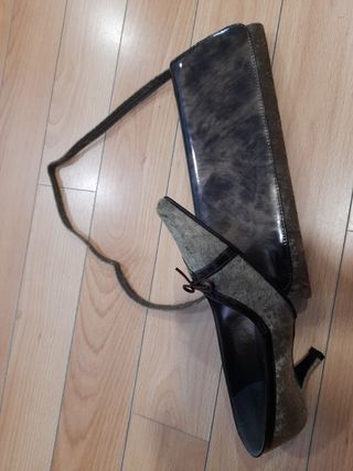 Conjunto de zapato y cartera 