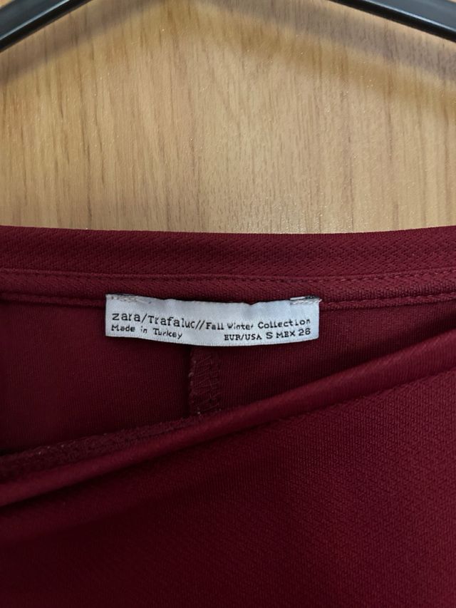 Vestido granate zara