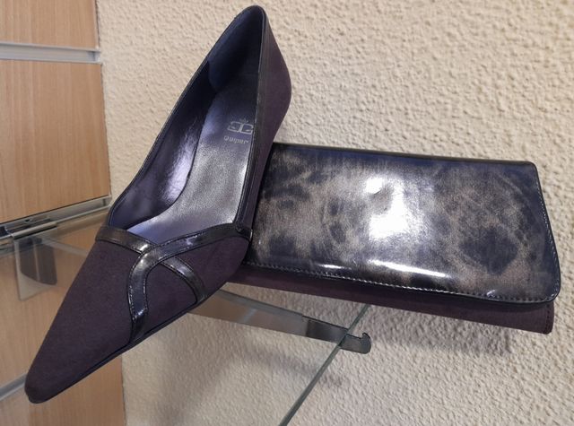 Conjunto de zapato y cartera