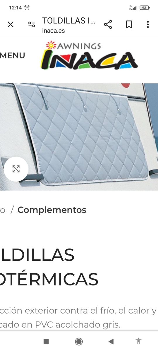 Toldillas  parasol ventanas caravana