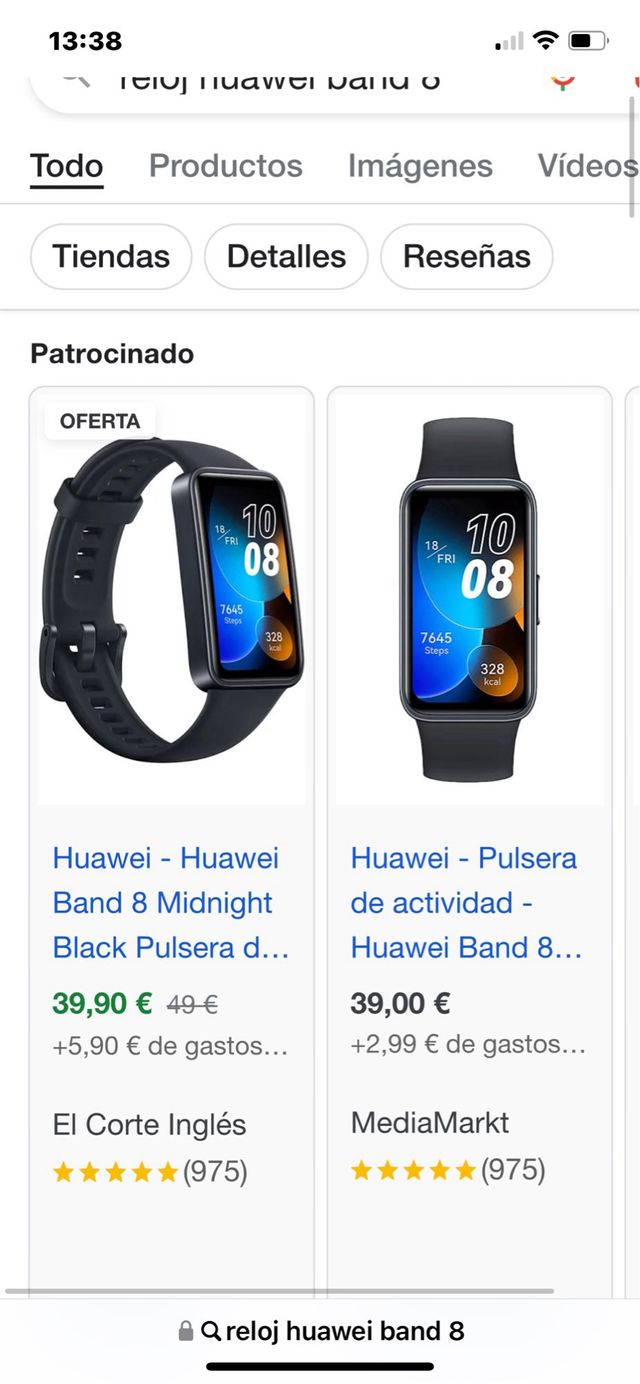 Reloj huawei band 8