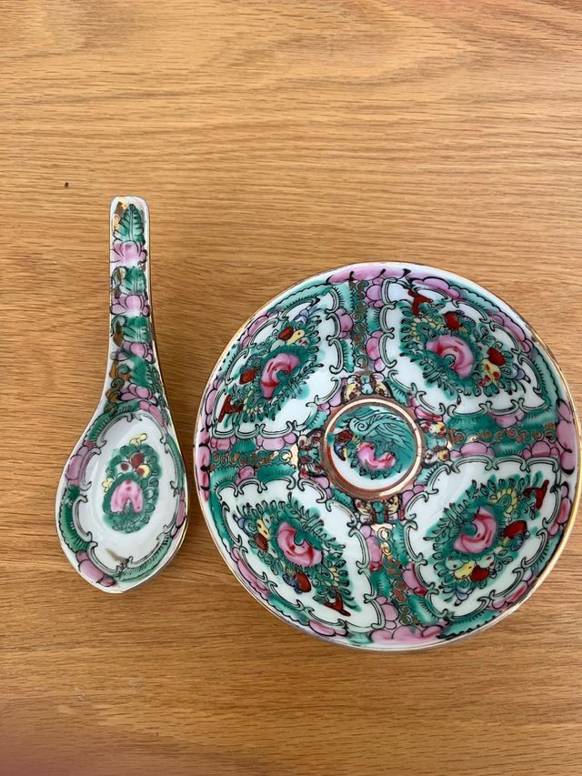 Bol cuenco Macau vintage rose