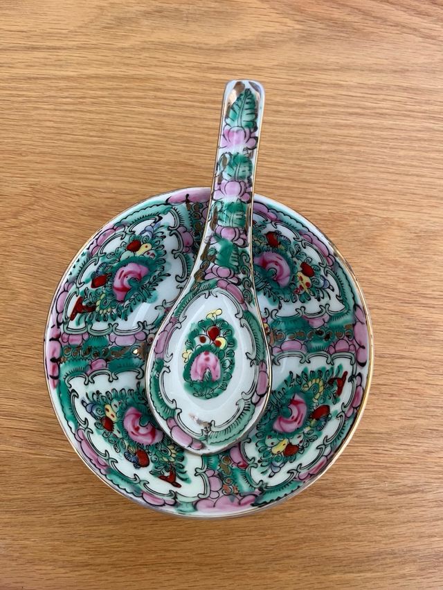 Bol cuenco Macau vintage rose