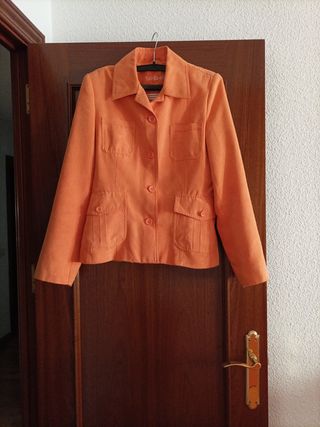 Chaqueta efecto ante 