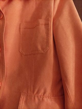 Chaqueta efecto ante 