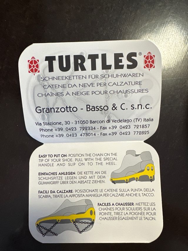 Catene da neve per calzature Turtles medium 38/41