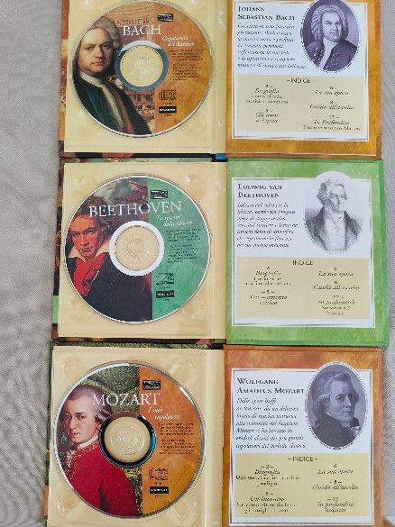 3 CD Originali:  Beethoven, Mozart e Bach