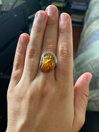 Anillo de Plata y Ámbar