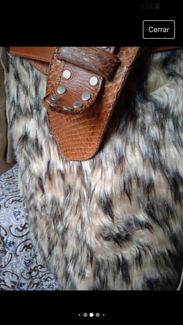 Minifalda de peluche