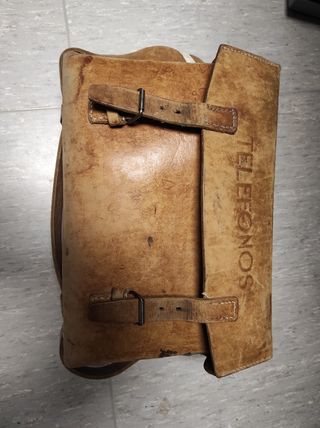 CARTERA DE CUERO DE TELÉFONOS telefonica