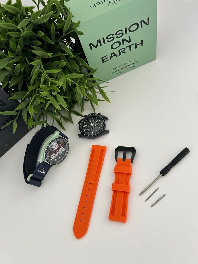 Cinturino per MoonSwatch Arancione