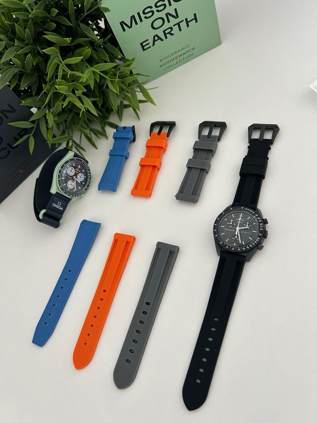 Cinturino per MoonSwatch Nero