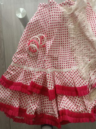 Traje flamenca niña 3-4 