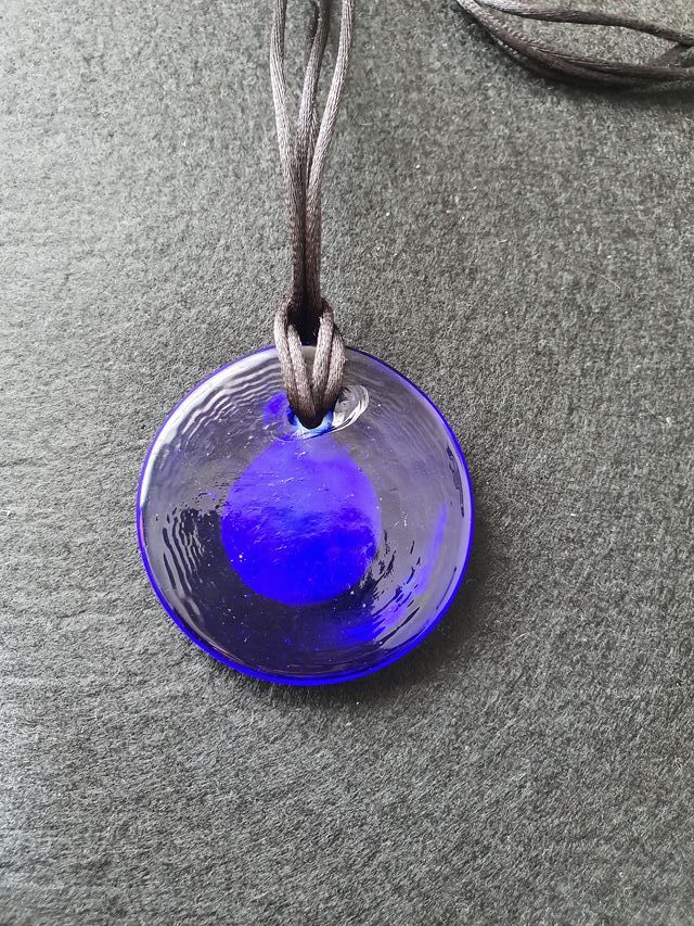 Colgante ojo turco grande con cordón