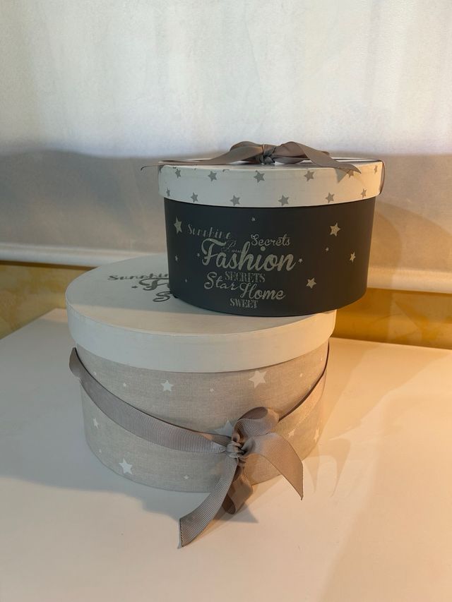 Cajas redondas decoración