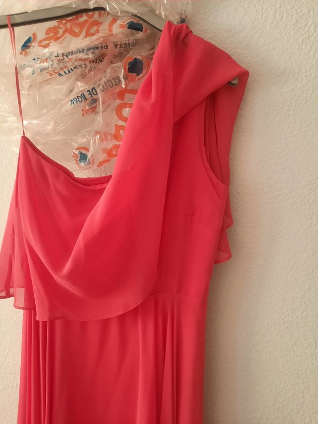 Vestido largo Tintoretto coral