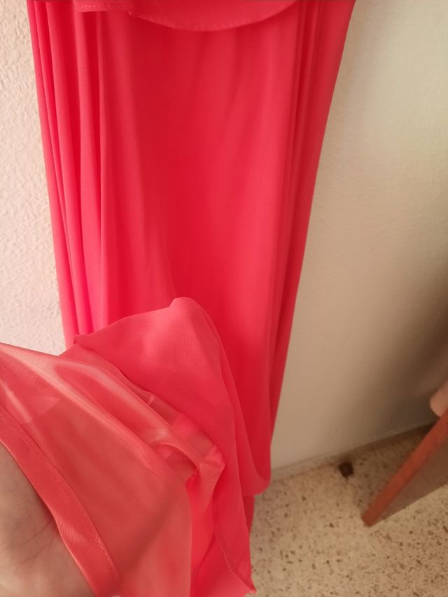 Vestido largo Tintoretto coral