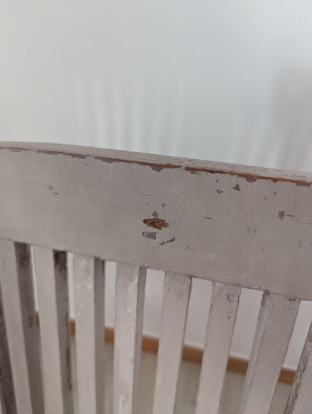 silla plegable envejecida