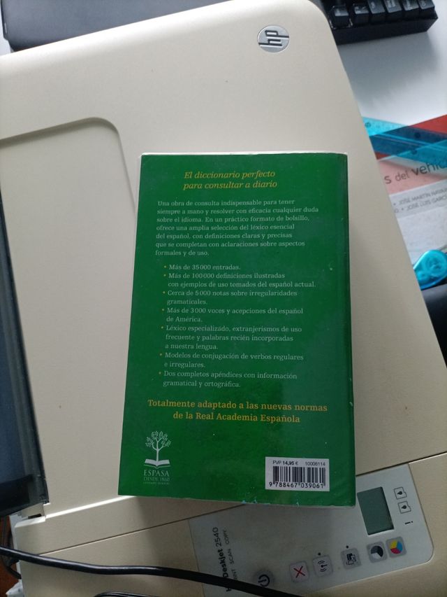 DICCIONARIO LENGUA ESPAÑOLA 