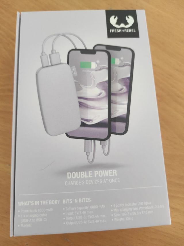 Batería externa powerbank 6000 mAh