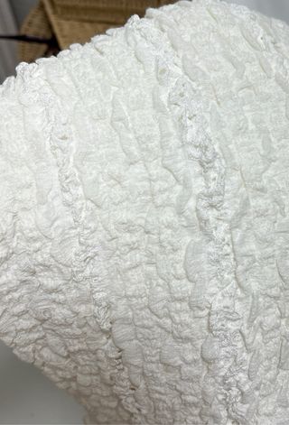 Vestido bordados perforados Zara Talla S