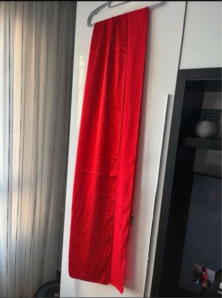 Vestido fiesta rojo largo 