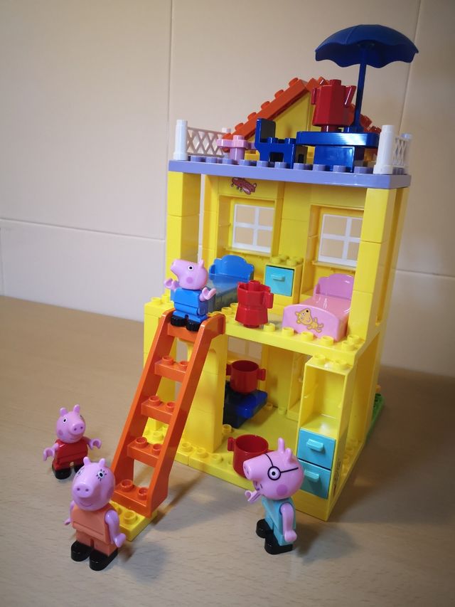 Casa Peppa Pig bloques construcción