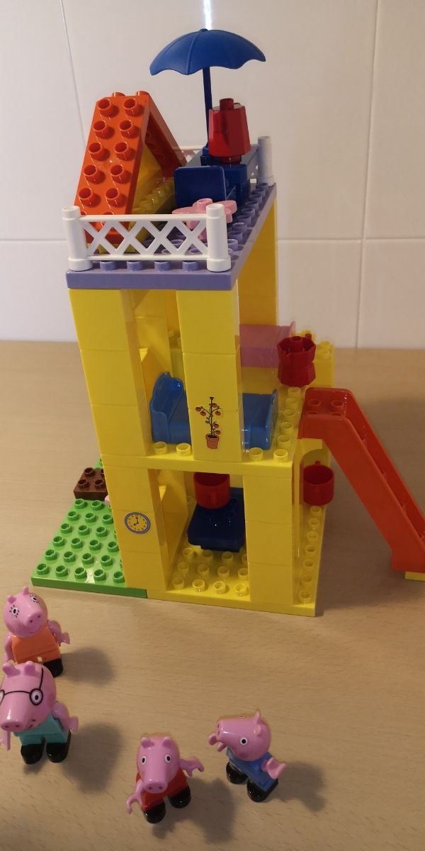 Casa Peppa Pig bloques construcción