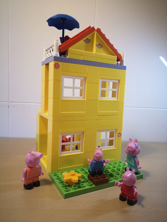 Casa Peppa Pig bloques construcción