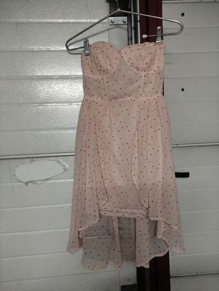 Vestido acortesado rosa