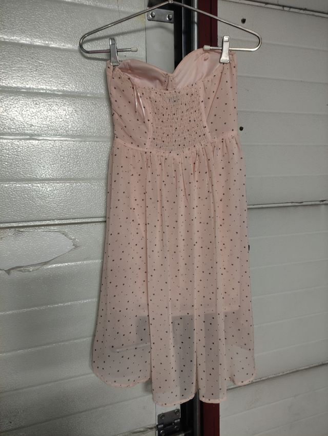 Vestido acortesado rosa