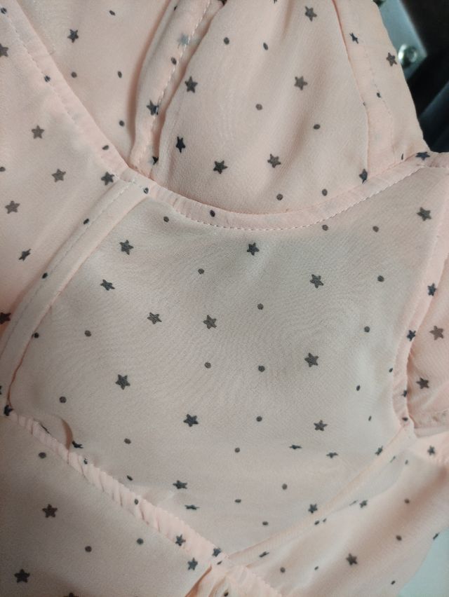 Vestido acortesado rosa