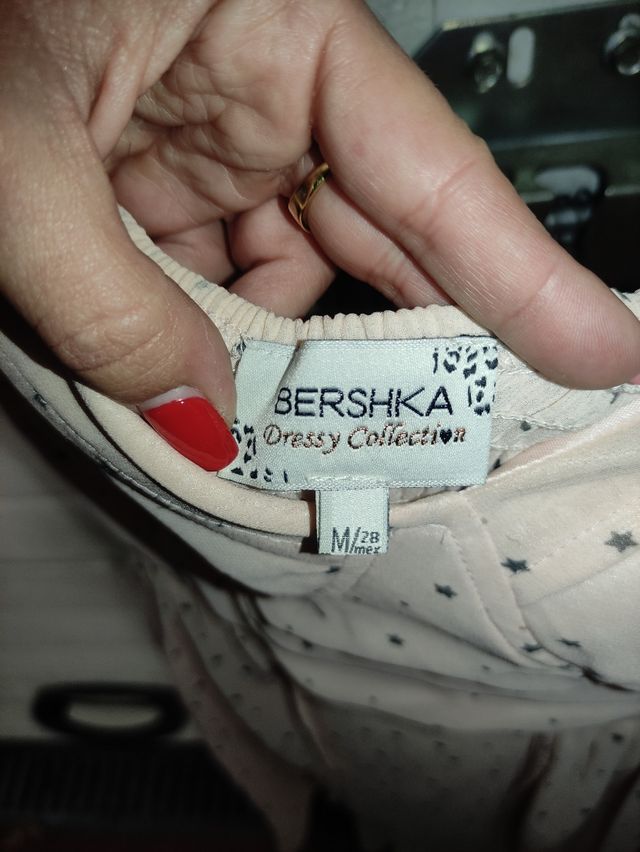 Vestido acortesado rosa