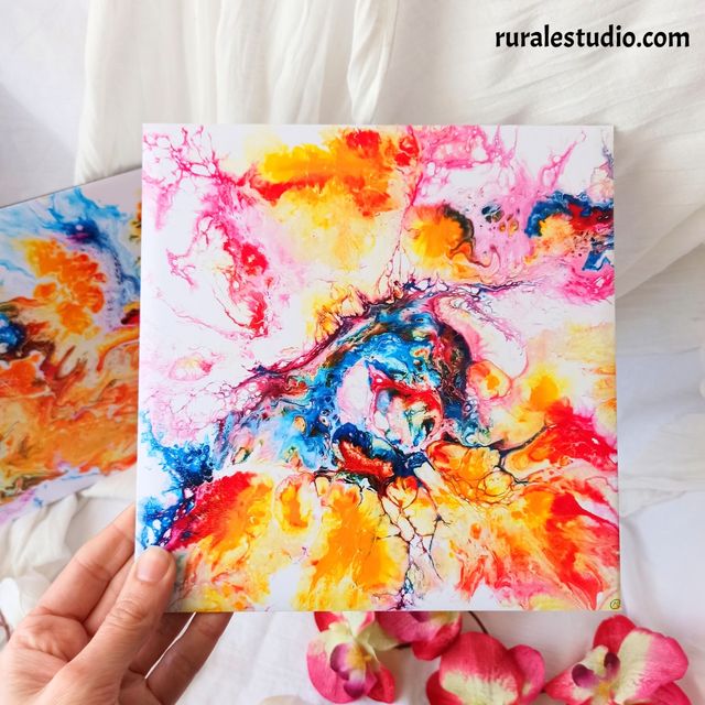 Lote de 2 cuadro decorativos abstractos / Prints