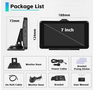 Pantalla táctil para coche