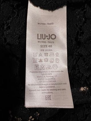 tubino nero pizzo