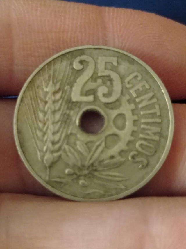 Moneda 25 Cts 1934