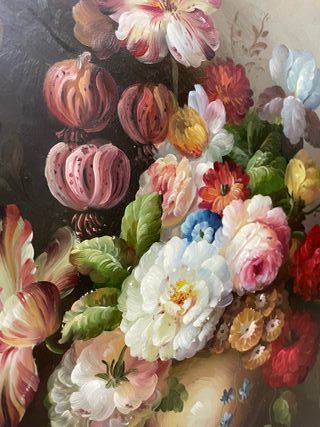 Quadro floreale su un vaso