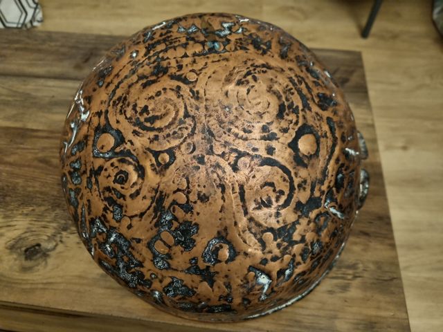 Caldero de cobre antiguo