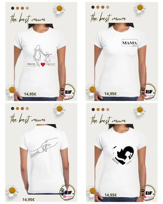 Camisetas personalizadas Día de la Madre 🐾BF.