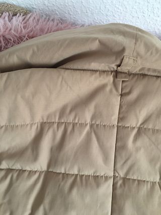 Chaleco Beige Marrón Claro con capucha Talla L